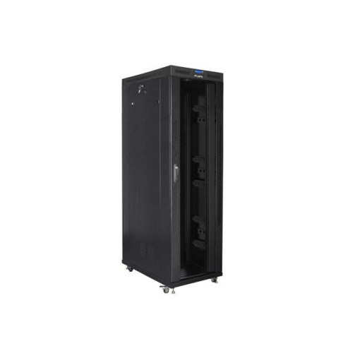Szafa instalacyjna rack stojąca 19 42U 800x1200 czarna, drzwi szklane LCD (Flat pack)-7823316