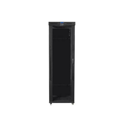 Szafa instalacyjna rack stojąca 19 47U 800x1000 czarna, drzwi szklane LCD (Flat pack)-7823320
