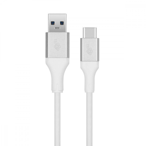 Kabel USB 3.0 - USB C 2m PREMIUM 3A biały TPE -7823776