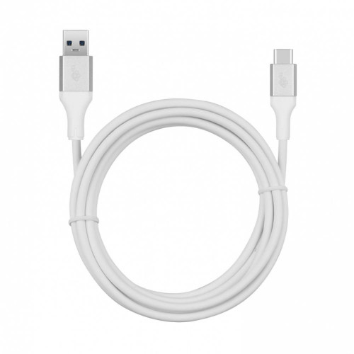Kabel USB 3.0 - USB C 2m PREMIUM 3A biały TPE -7823777