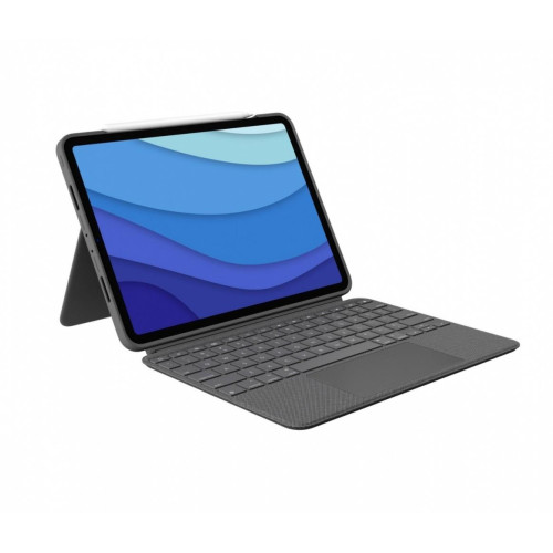 Etui z klawiaturą Combo Touch US iPad Pro 11 1,2,3 Gen szare-7823857