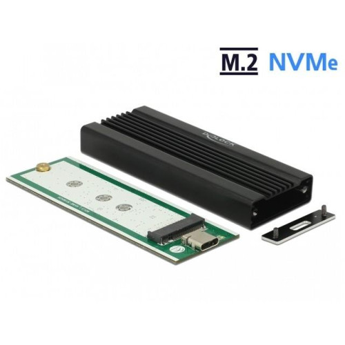 Kieszeń zewnętrzna SSD M.2 NVME USB C 3.1 Gen 2 czarna -782667