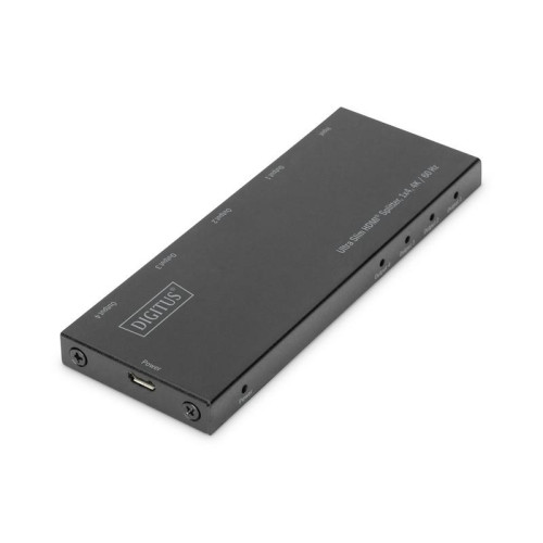 Rozdzielacz (Splitter) Ultra Slim HDMI 1x4 4K 60Hz 3D HDR HDCP 2.2 18 Gbps Micro USB-7828993