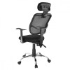 Siatkowe krzesło biurowe z wysokim oparciem Ergo Office ER-413-7837091