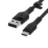 Kabel BoostCharge USB-A do USB-C silikonowy 1m, czarny-7837632