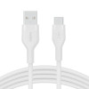Kabel BoostCharge USB-A do USB-C silikonowy 1m, biały-7837636
