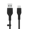 Kabel BoostCharge USB-A do USB-C silikonowy 2m, czarny-7837667