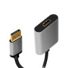 Adapter DP do HDMI 4K 60Hz aluminiowy 0.15m -7837849