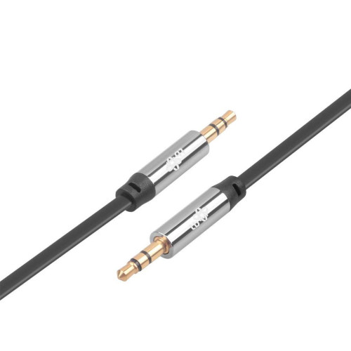 Kabel 3.5mm MiniJack M/M czarny 1.2m -7830542