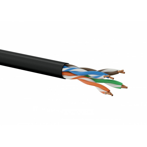 Kabel U/UTP typu linka kat.5E PVC Czarny 100m - 25 lat gwarancji-7832560