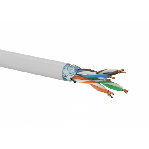Kabel teleinformatyczny F/UTP kat.5E PVC 100% Miedź 305m - 10 lat gwarancji-7832660