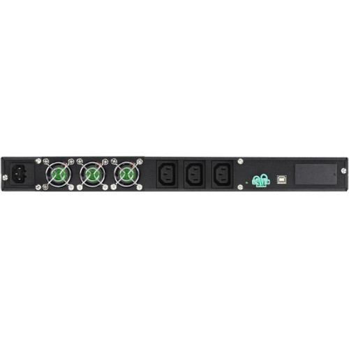 Zasilacz UPS On-Line 1000VA 3x IEC Out, USB/RS-232, LCD, Rack 19 cali/1U -783372
