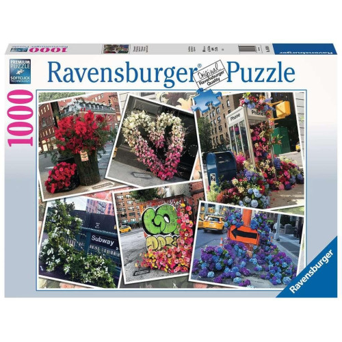 Puzzle 2D 1000 elementów NYC błysk kwiatów-7836050