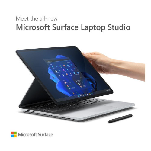 Surface Laptop Studio Win11Pro i7-11370H/16GB/512GB/RTX3050Ti 4GB/14.4 cala Commercial Platinum ABR-00009 -7836094