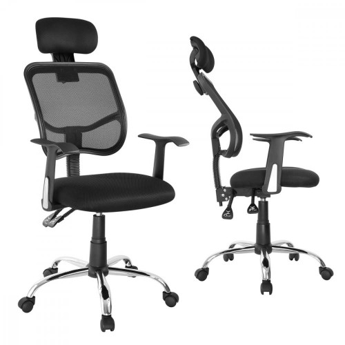 Siatkowe krzesło biurowe z wysokim oparciem Ergo Office ER-413-7837092