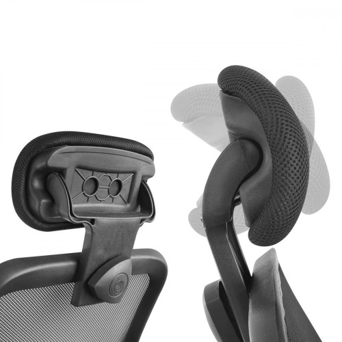 Siatkowe krzesło biurowe z wysokim oparciem Ergo Office ER-413-7837094