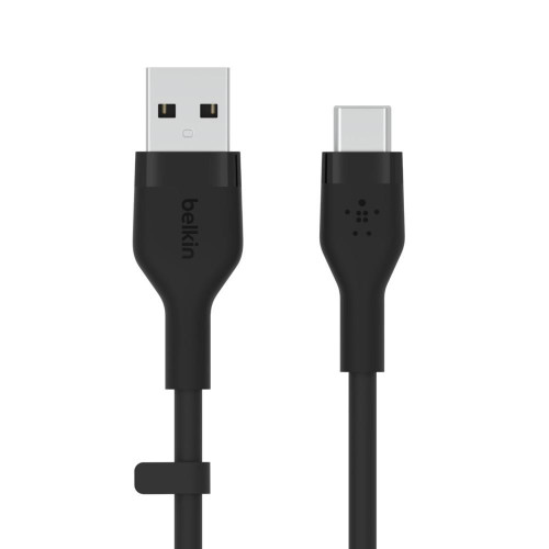 Kabel BoostCharge USB-A do USB-C silikonowy 1m, czarny-7837629