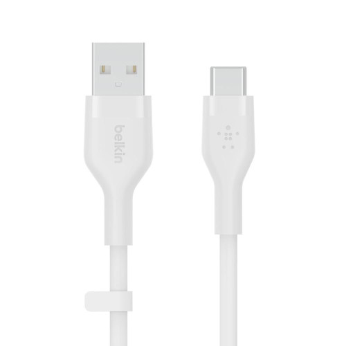 Kabel BoostCharge USB-A do USB-C silikonowy 1m, biały-7837634