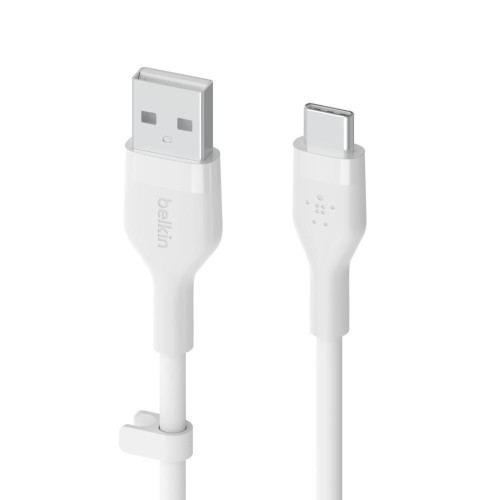 Kabel BoostCharge USB-A do USB-C silikonowy 1m, biały-7837635