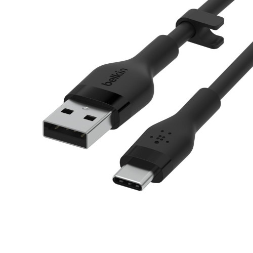 Kabel BoostCharge USB-A do USB-C silikonowy 2m, czarny-7837670