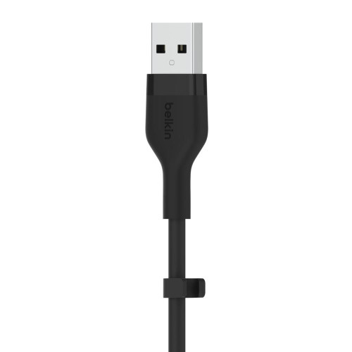 Kabel BoostCharge USB-A do USB-C silikonowy 2m, czarny-7837671