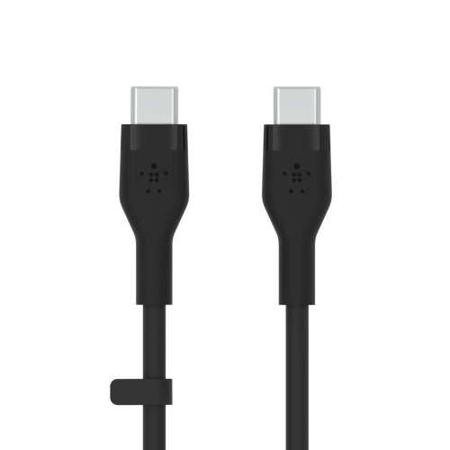 Kabel BoostCharge USB-C do USB-C 2.0 silikonowy 1m, czarny-7837677