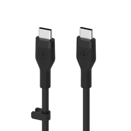 Kabel BoostCharge USB-C do USB-C 2.0 silikonowy 1m, czarny-7837678