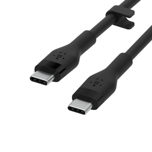 Kabel BoostCharge USB-C do USB-C 2.0 silikonowy 1m, czarny-7837680