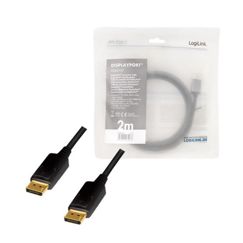 Kabel DisplayPort 4K/60 Hz,DP/M do DP/M aluminium 2m -7837833