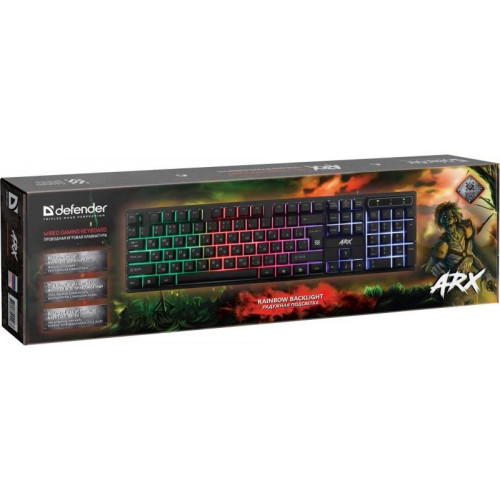 Klawiatura gamingowa ARX GK-196L przewodowa podświetlenie LED-7838726