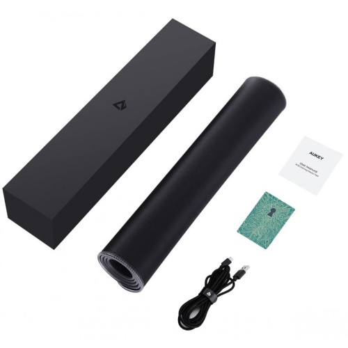 KM-P7 RGB XXL gamingowa podkładka pod mysz i klawiaturę | 900x400x4mm | wodoodporna | gumowany spód | aplikacja G-aim Control Center-7839016