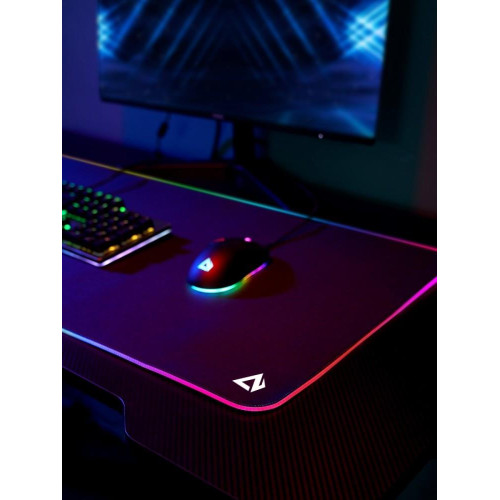 KM-P7 RGB XXL gamingowa podkładka pod mysz i klawiaturę | 900x400x4mm | wodoodporna | gumowany spód | aplikacja G-aim Control Center-7839022