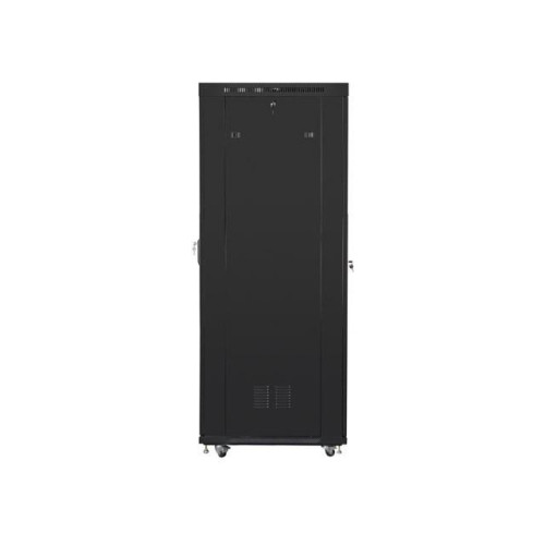 Szafa instalacyjna rack stojąca 19 cali 37U 800x1000 czarna drzwi perforowane LCD ( Flat pack) -7839529