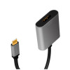 Adapter USB-C do DP/F, 4K/60Hz, Aluminiowy 0.15m -7840120