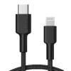CB-CL02 Black nylonowy kabel Lightning-USB C | USB Power Delivery USB-PD | 1.2m | certyfikat MFi Apple-7844128