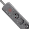 Listwa antyprzepięciowa | 6 gniazd | 2xUSB | 1.8m | Szara -7847769