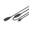 Kabel przedłużający USB 3.0 SuperSpeed Typ USB A/USB A M/Ż aktywny Czarny 10m-7849988