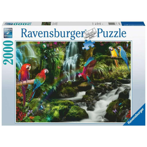 Puzzle 2000 elementów Papugi w dżungli-7846718