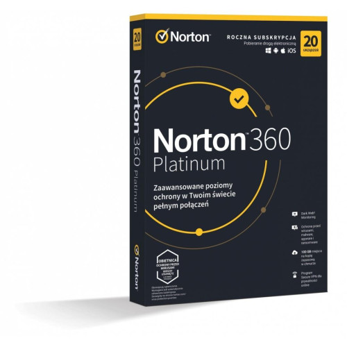 *Norton360 PLATINUM100GB PL 1U 20Dvc 1Y 21427517 -7849109