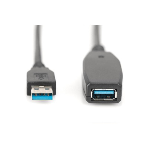Kabel przedłużający USB 3.0 SuperSpeed Typ USB A/USB A M/Ż aktywny Czarny 10m-7849989