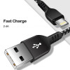 Kabel lightning fast charge 2.4A MCE481 Czarny-7852248