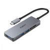 CB-C63 aluminiowy HUB USB-C | Ultra Slim | 4w1 | 3xUSB 3.1 | 1xMicroSD i SD-7852809