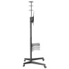 Neomounts by Newstar Mobile Floor Stand incl. AV- and cam shelf (height adjustable: 128,5-145 cm)-7856731