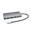 Stacja dokująca USB-C Metal Nano Dock HDMI/VGA z LAN + Zasilacz 112W -7858137