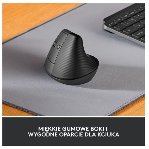 Mysz Lift Grafit dla leworęcznych 910-006474-7850335