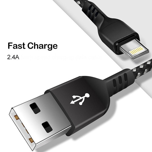 Kabel lightning fast charge 2.4A MCE481 Czarny-7852248