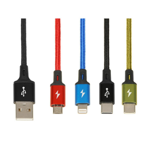 KABEL USB 4W1 2XUSB-C, MICROUSB, LIGHTNING-7853662