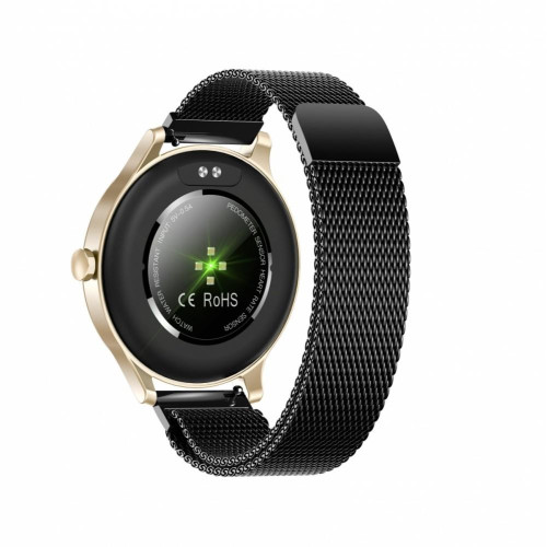 Smartwatch Classy złoto-czarny stalowy-7855245