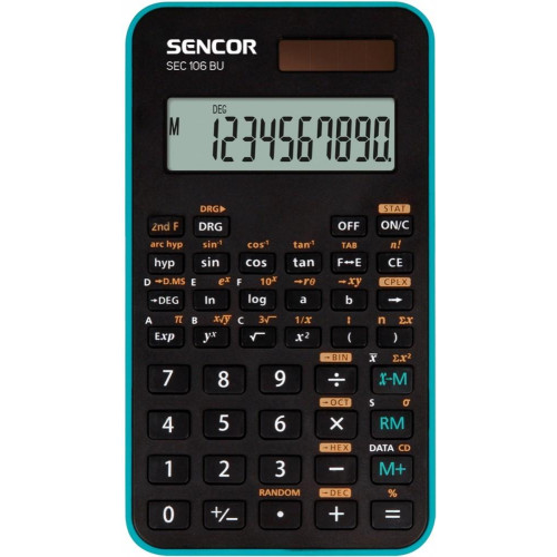 Kalkulator szkolno - naukowy SEC 106 BU 10 cyfr 56 funkcji -7856451