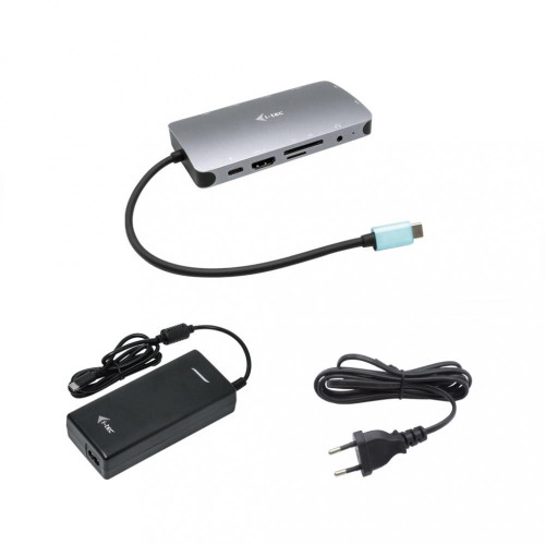 Stacja dokująca USB-C Metal Nano Dock HDMI/VGA z LAN + Zasilacz 112W -7858132